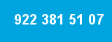 922 381 51 07 922 381 51 07